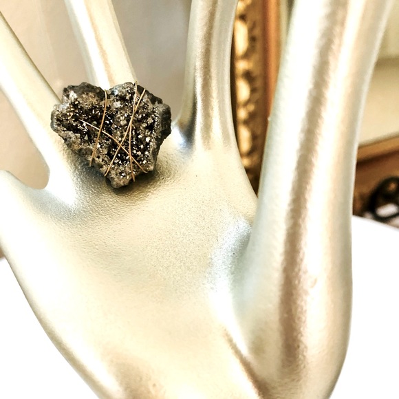 Vintage Druzy Bracelet & Geode Ring - Picture 3 of 15